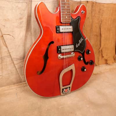 Hagstrom Viking 1960's Cherry Red image 3