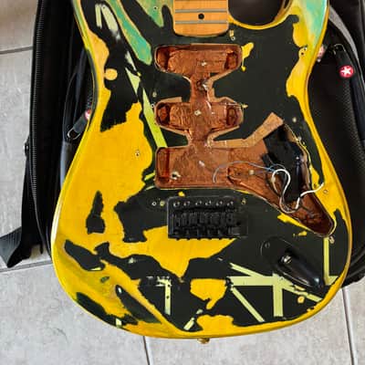 Unknown Stratocaster Kit Guitar - Hand Painted image 2