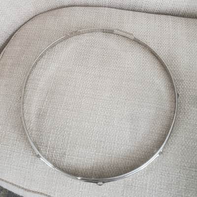 Slingerland 15" 8 Lug Nickel Over Brass Stick Saver Hoop 1950s-60s image 12