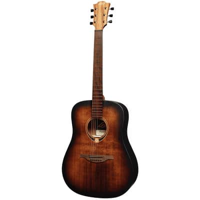 Lag T70D-B&B Tramontane 70 Dreadnought Solid Spruce Top Okoume Neck 6-String Acoustic Guitar image 4