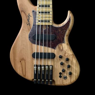 S. Martyn Jazz Bass Headless 32” scale 18mm spacing 5 strings 24 frets 6.5 lbs - STANDARD MODEL 2025 image 2