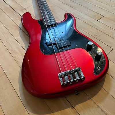 1972 Fender Precision Bass with Rosewood Fretboard Candy Apple Red image 2