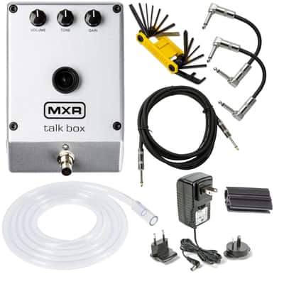 MXR M222 TALK BOX Effects Pedal Voicebox for Guitar, Keyboard and other instruments with Tonebird Cable, Multi-Tool, Tuner, Patch Cable Bundle Bild 1