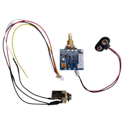 Boffin FX Push-Push Onboard Clean Boost Preamp 20dB 500K r Humbuckers, Super Strats & LPs image 2