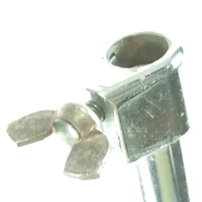 Ludwig Cymbal Stand Flat/Flush-Base Tripod Chrome Chicago Vintage 60s Crash/Ride image 3