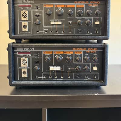 Roland RE-501 Chorus Tape Echos - Stereo Matched Pair - Excellent!