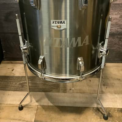 Tama Swingstar 16x16 Floor Tom Vintage 1980s - Misty Chrome image 4