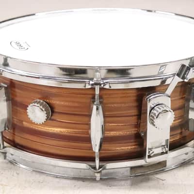 Pearl 5.5x14" 8-Lug Tiger Eye Pearl Snare Drum Vintage 1960's MIJ image 3