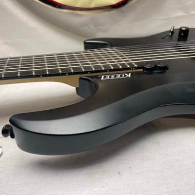 Kiesel Osiris Multiscale 8 Headless Baritone 8-string Guitar with Gig Bag 2018 - Jet Black image 15