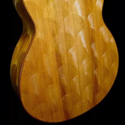 Blueberry Handmade Acoustic Bass Guitar Dragon Motif Bild 4