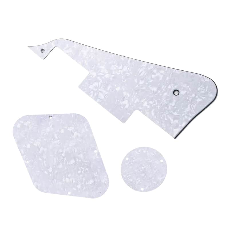 Les Paul Pickguard and Control Covers - White Pearl image 1