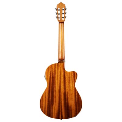 Ortega RCE138-T4-L Performer Series Solid Spruce Top Mahogany Neck Cutaway Nylon 6-String Classical Acoustic-Electric Guitar w/Gig Bag For Left Hand Player image 4