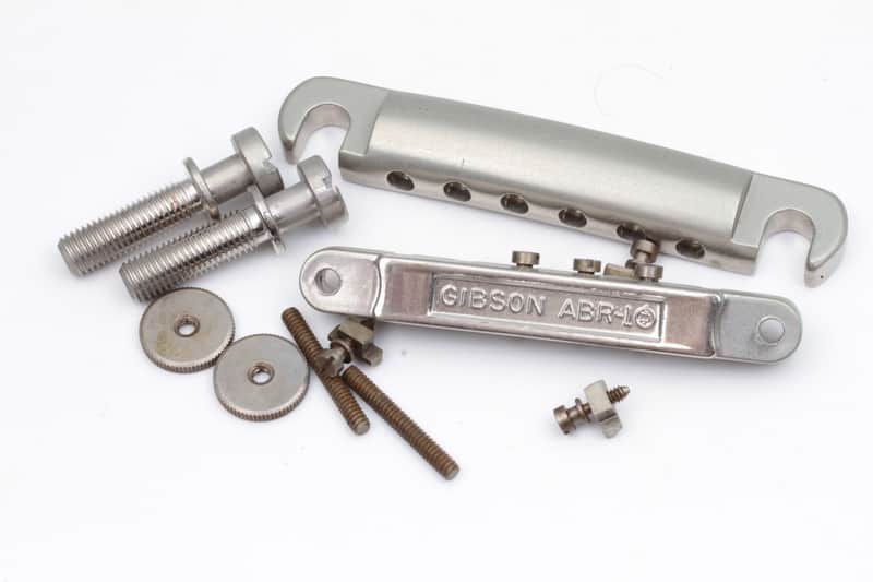 Gibson® aged Nickel Vintage Shaped Nonwire ABR-1 with Area59' Softbrass Kit image 1