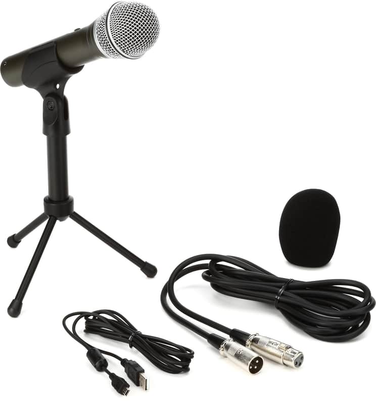 Samson Q2U Recording and Podcasting Pack USB/XLR Dynamic Microphone with Accessories image 1
