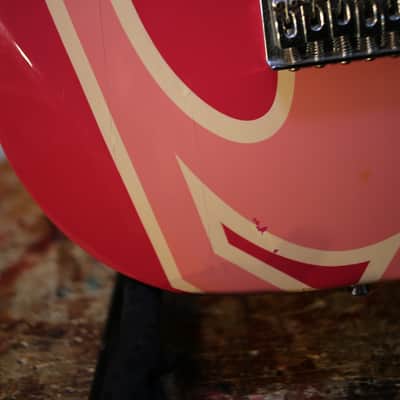 Six Flags Superman/woman Stratocaster Copy (2000s, Pink Relic) image 9