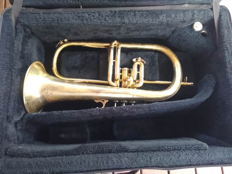Couesnon Flugelhorn Lacquer with Used double case. image 1