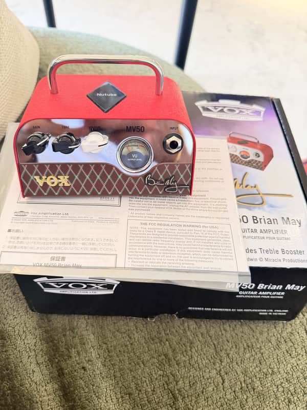 Vox Brian May Signature MV50 50-Watt Guitar Amp Head 2023 - Red image 1