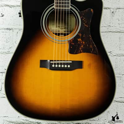 Epiphone Masterbuilt DR-500MCE Vintage Sunburst image 1