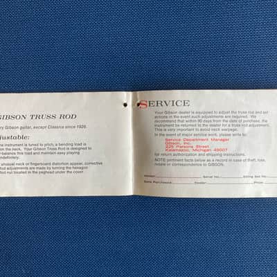 Vintage 1960's Gibson Guitar Hang Tag-Owners Manual Original Vintage Case Candy image 4