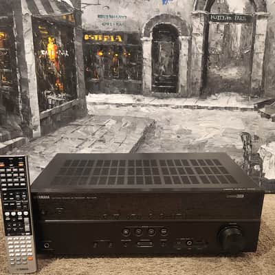 Yamaha Yamaha RX V375 AV Receiver Black 90s - Black metal case image 4