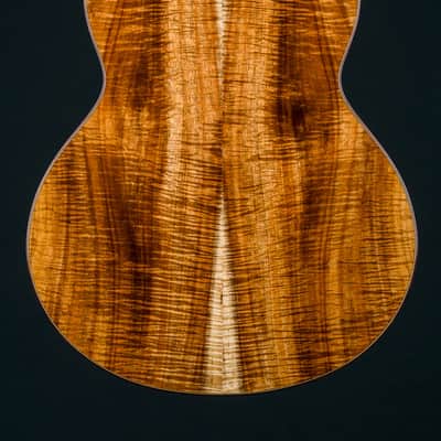 Bourgeois DBJ Figured Koa and Aged Tone Adirondack Spruce Sunburst Custom NEW - Sunburst image 5