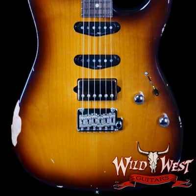 Suhr Custom Classic S Antique HSS Rear Rout Indian Rosewood Fingerboard 2 Tone Tobacco Burst 7.70 LBS image 1