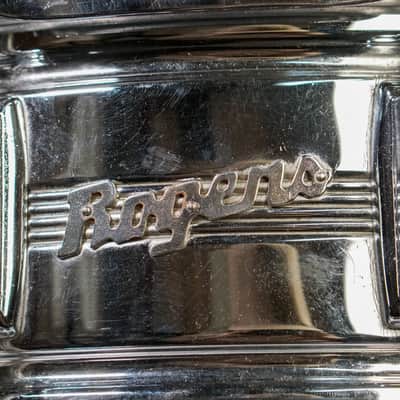 Rogers 5x14" Dynasonic Chrome-Over-Brass Snare Drum - 1960s (5-Line) image 4