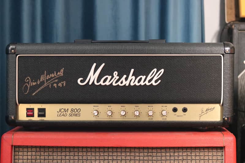 Immagine 1987 Signed by Jim Marshall - JCM 800 MK2 Master Model 100w Lead 2203 - Clean - 1