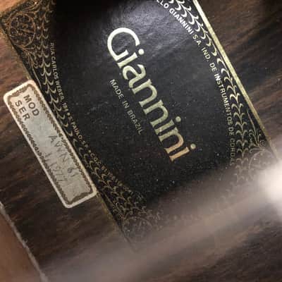 Vintage 1977 Gianni AWN-61 classical acoustic guitar made in Brazil image 13