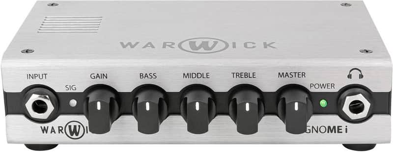 Warwick Gnome i 200-Watt Pocket Bass Amp Head with USB Interface 2020 - Present - Silver image 1