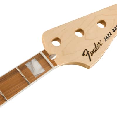 Fender Classic Series 70's Jazz Bass Neck 20 Medium Jumbo Frets Block Inlay Pau Ferro image 3