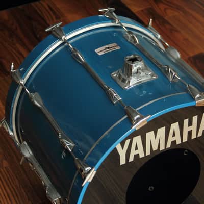 RARE Yamaha Recording Custom 9000 - cobalt blue 20" bass drum image 10