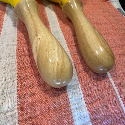 Latin Percussion LP281 Professional Maracas 2010s - Yellow/Natural image 3