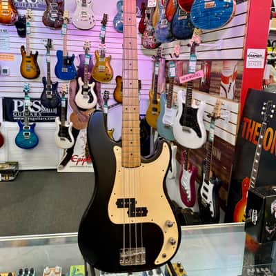 Squier Precision Bass, Satin Black Made In Korea - Pre Owned image 1
