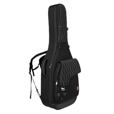 Music Area RB30 30mm Padded Weather-Proof Acoustic Guitar Gig Bag w/ Detachable Isothermic Bag - RB30DABLK image 2
