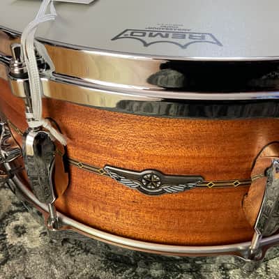 Tama Star Solid Mahogany Snare Drum 6x14” Oiled Natural Mahogany (TLH146S-OMH) image 2