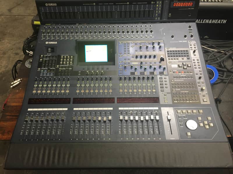 Yamaha DM2000 Mixer + 3 Yamaha AD8HR Input Expanders / Includes Cables and Meter Bridge image 1