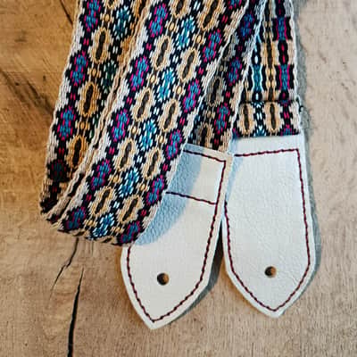 Sangle guitare tissée main / Handmade guitar strap image 1