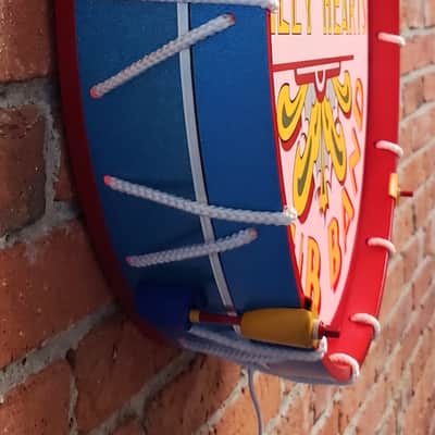 Beatles, Sgt Pepper Display Bass Drum w/ LED Internal Lighting + Remote Control image 8