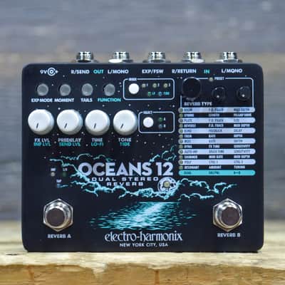 Electro-Harmonix Oceans 12 Dual Independent Stereo Reverb Engines Effect Pedal image 1