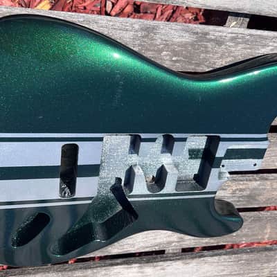 JVG ST BODY RELIC  GREEN EMERALD DEEP pearl     STRIPED Z/28    ALDER     JVGuitars Reborn Old 2024 image 3