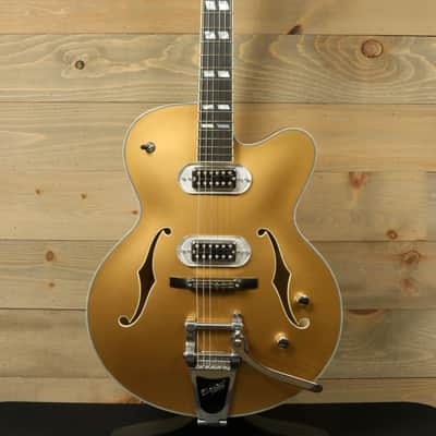 Eastman T58/v-GD Goldburst (or Goldtop) Thinline Hollowbody – Excellent Condition w/ Hard Case image 3