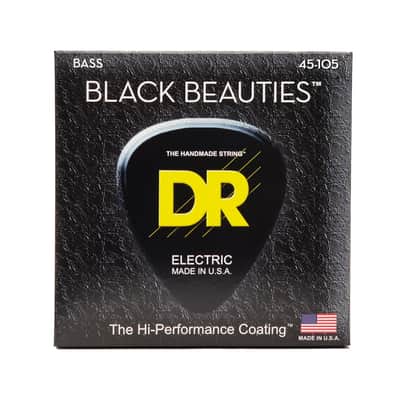 DR 4er Bass 45-105 Extra-Life Black Beauties BKB-45 - String Set for 4 String Bass Guitar Bild 1