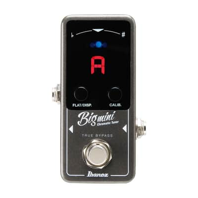 Ibanez BIGMINI Chromatic Mini Pedal Tuner, True Bypass, Silver image 1