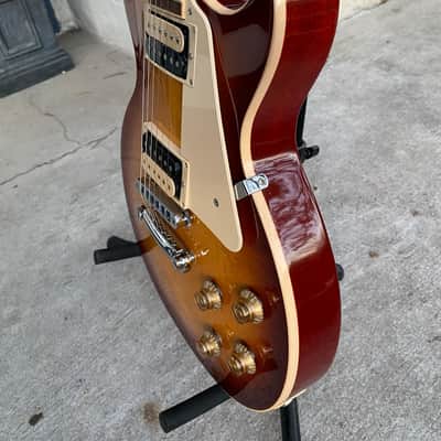 Gibson Les Paul Traditional Pro V Gloss 2016 Washed Cherry Sunburst image 12