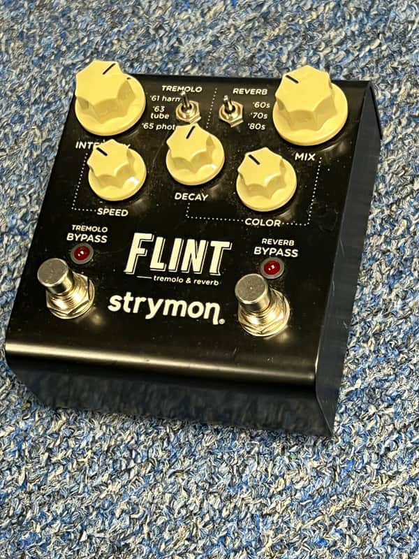 Strymon Flint Reverb and Tremolo V1 2012 - 2022 - Black with White Knobs image 1