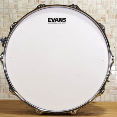 Click Icon 4x14 10ply Maple Snare Drum -Flaky Oak Veneer Satin Oil image 13