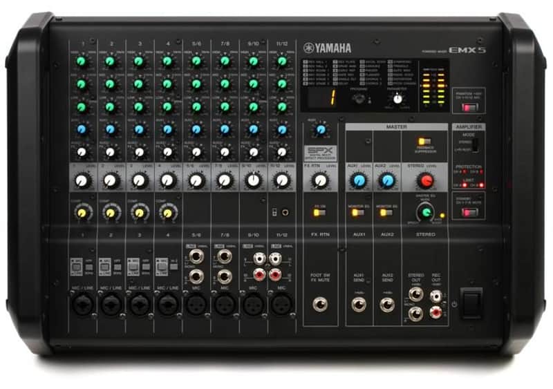 Yamaha EMX5 12-channel 1260W Powered Mixer image 1