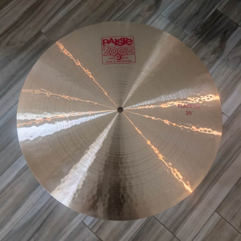 Paiste 2002 20" Flat Ride - CuSn8 Bronze Alloy image 1
