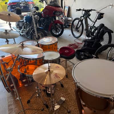 Ludwig Bonham Kit 2020 - Amber Vistalite w/Timpani image 6
